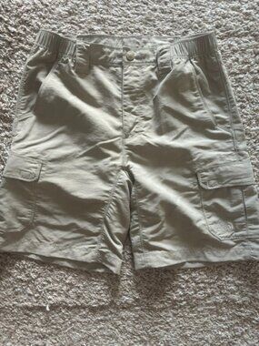North Face Men's Nylon Khaki cargo shorts, small
